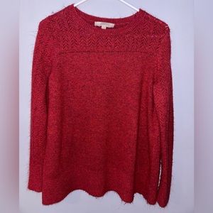 Red Loft sweater, Size Medium.